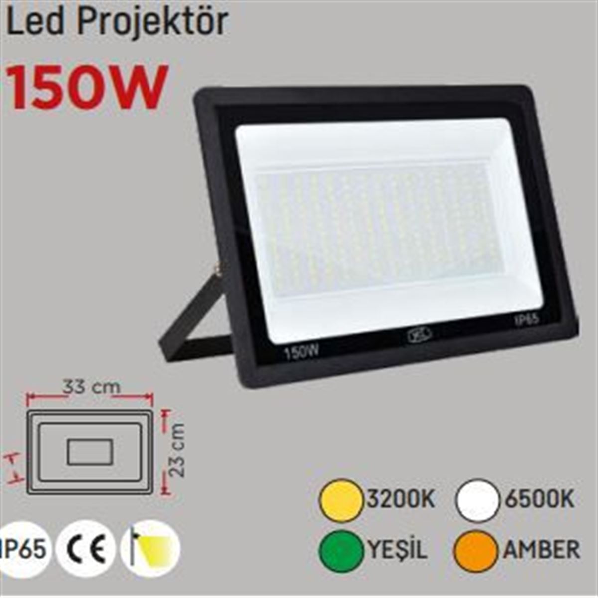 150W 220V SMD LED  PROJEKTÖR BEYAZ 1